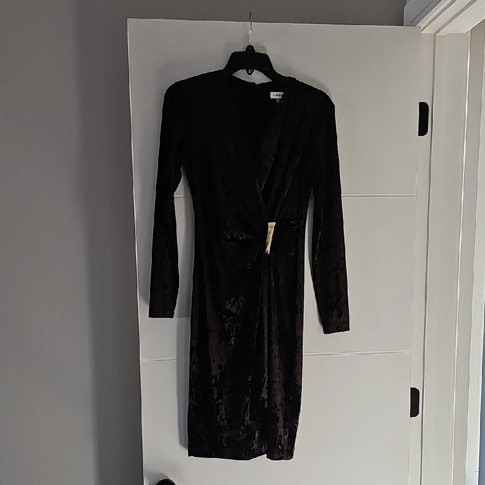 Elegant Black Wrap Dress